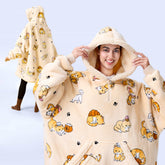 Wearable Blanket Lazy Cat For Adults